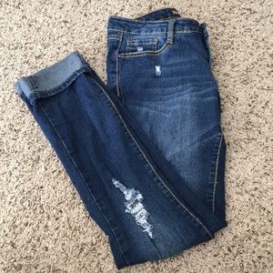 Dark wash boyfriend jean